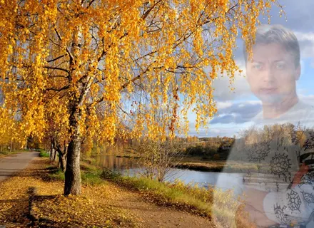 Осенняя вьюга...